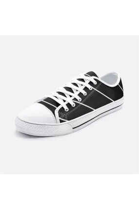 Striped Unisex Low Top Canvas Shoes