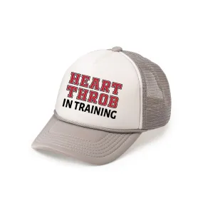 Sweet Wink Heart Throb in Training Trucker Hat - Grey / White