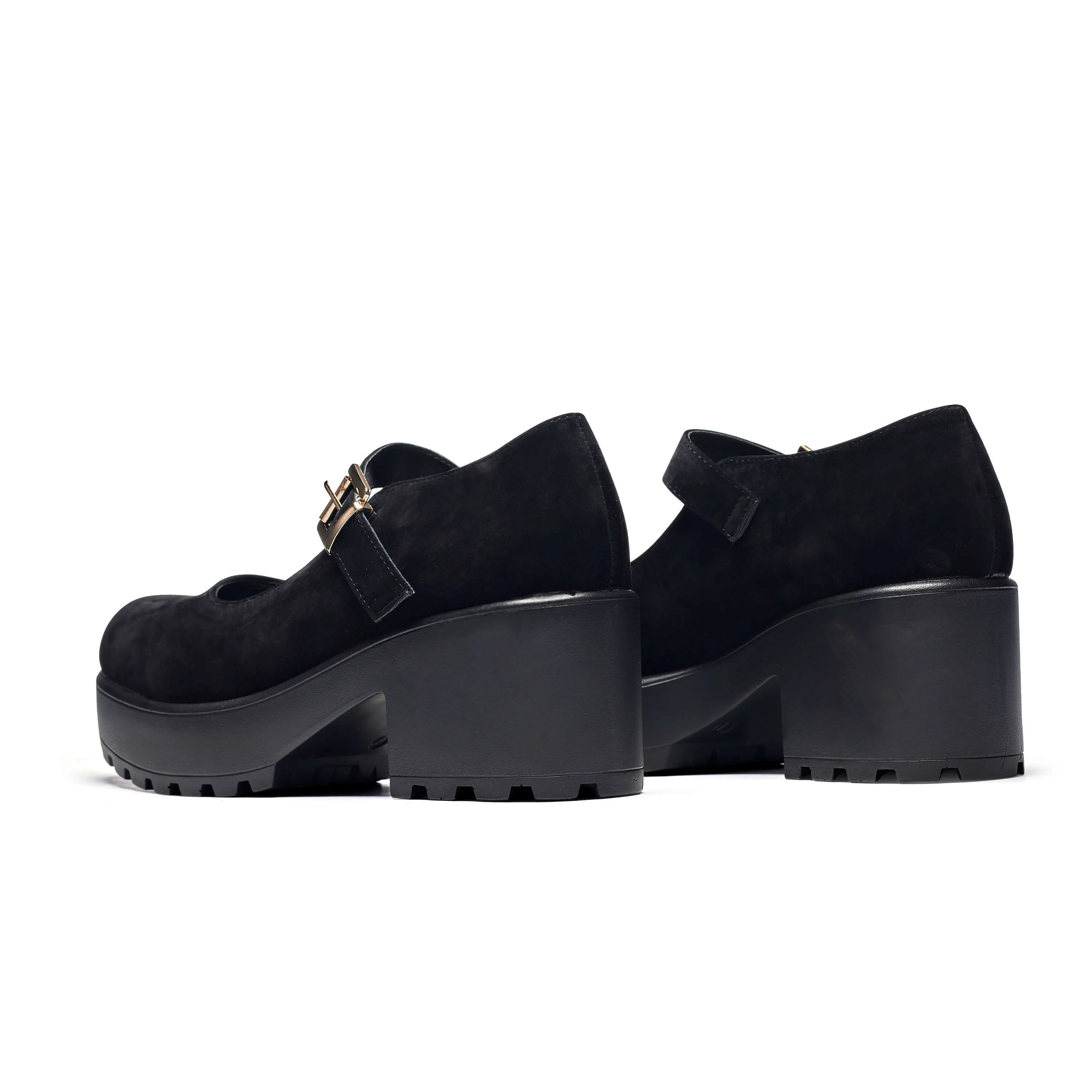 TIRA Black Mary Jane Shoes 'Suede Edition'