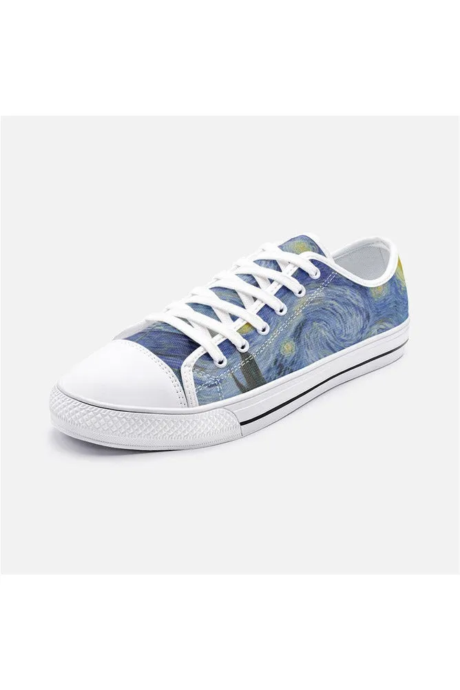 Van Gogh's Starry Night Unisex Low Top Canvas Shoes