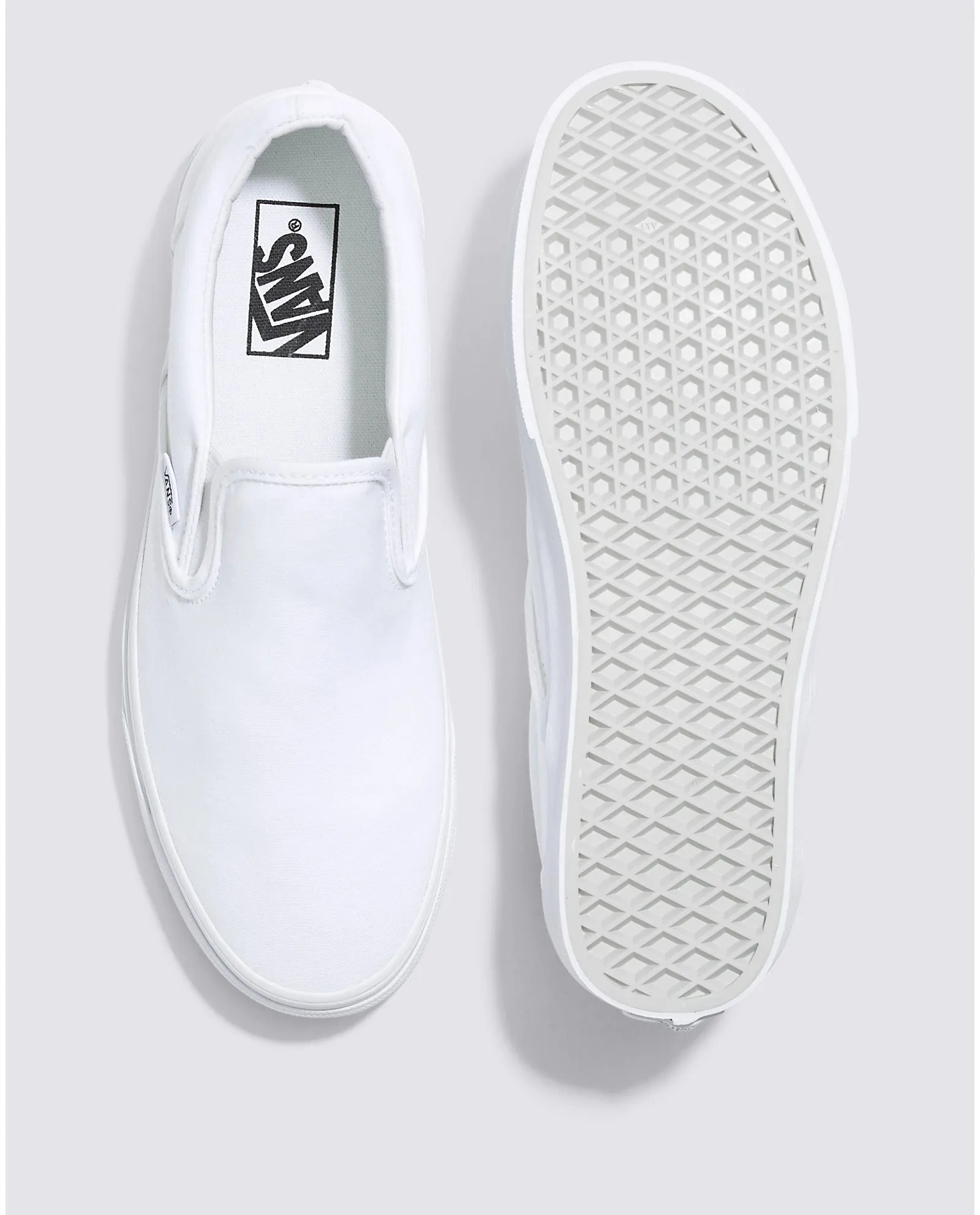 VANS UNISEX Classic Slip-On Shoe (True White)