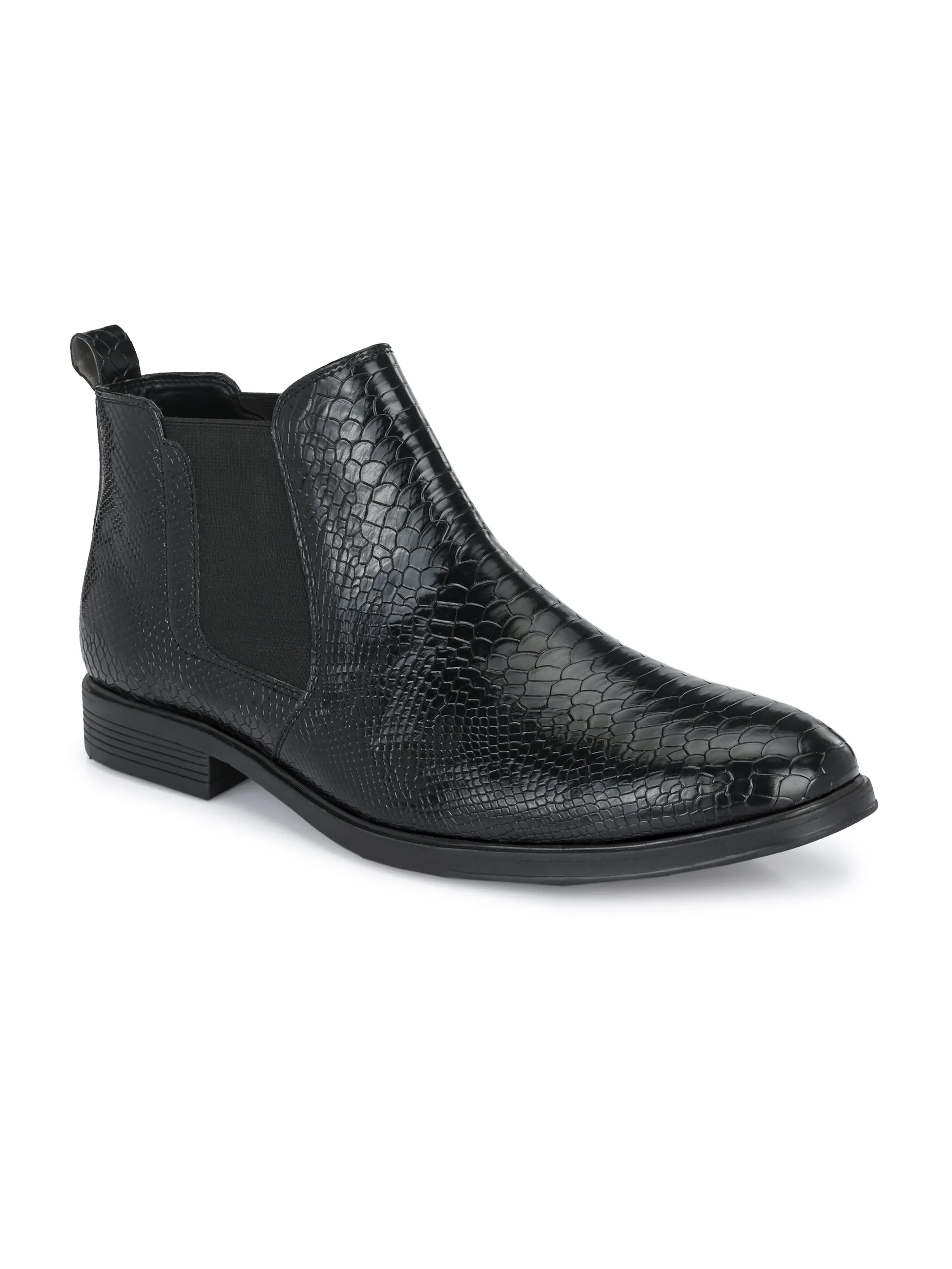 Virtus Black Chelsea Boots