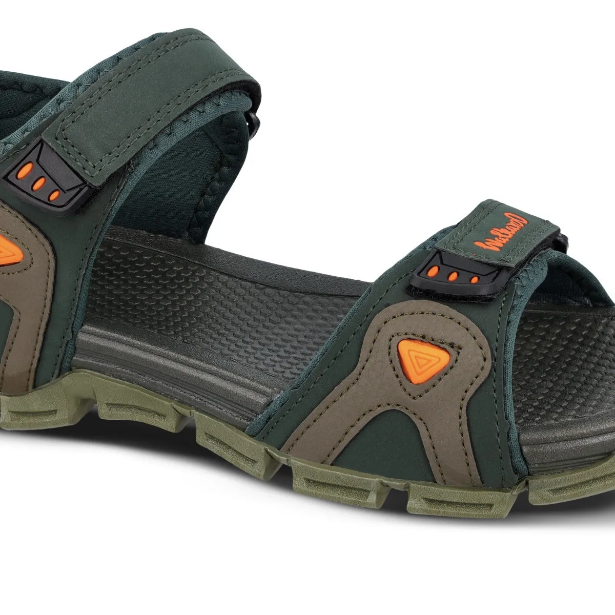 Walkaroo Men Sandal  - WC4419 Olive Green