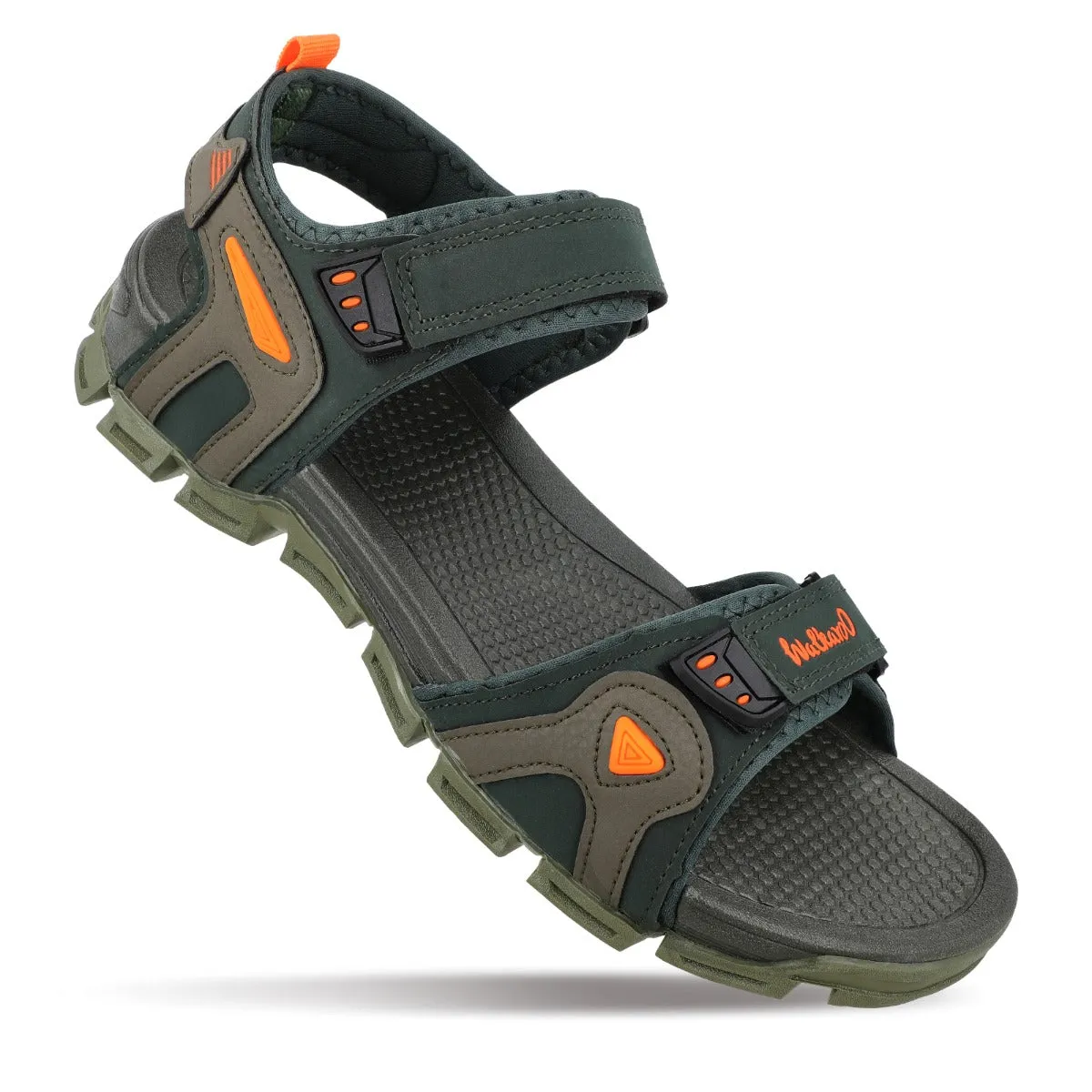 Walkaroo Men Sandal  - WC4419 Olive Green