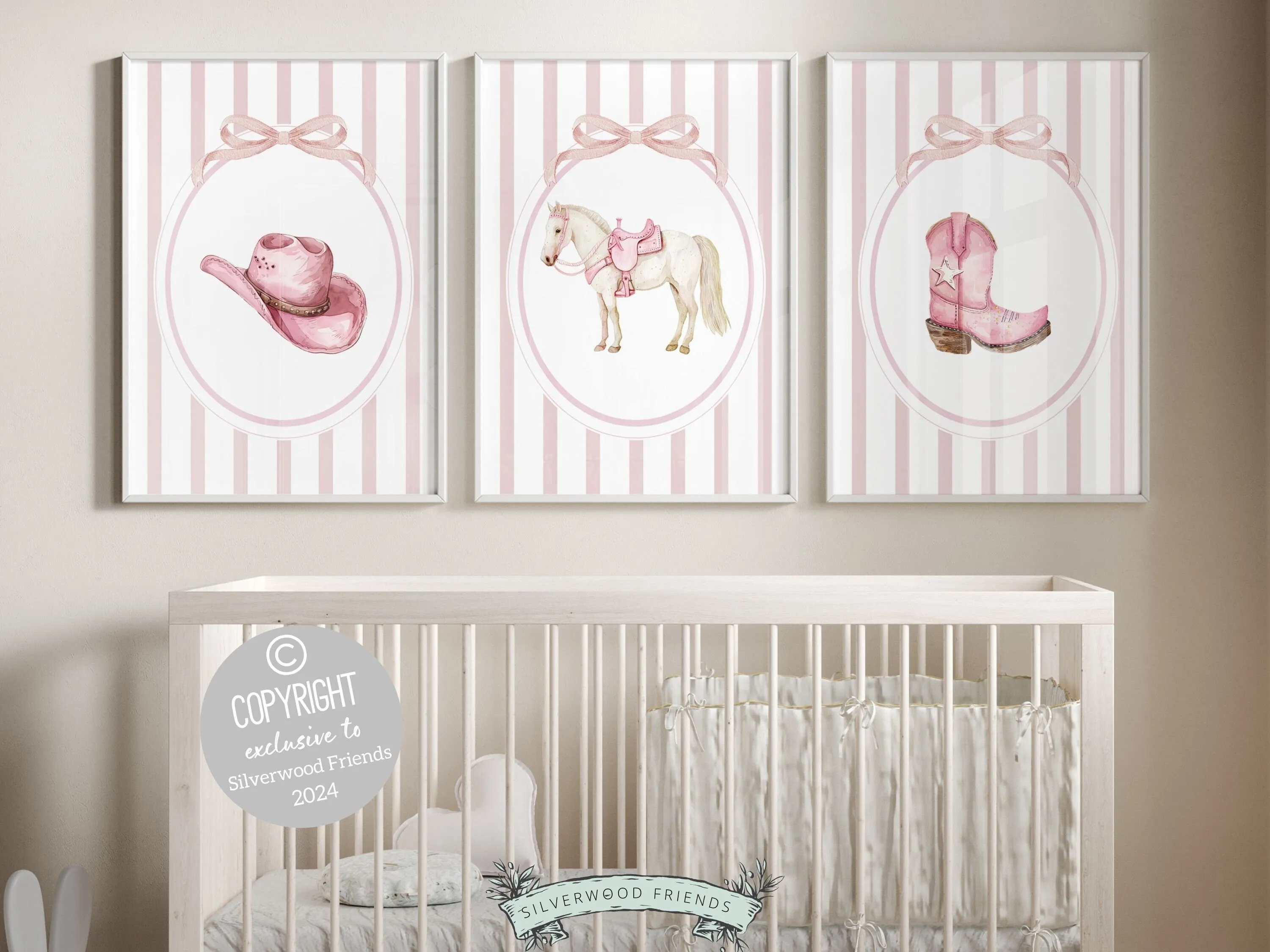 Western Coquette Nursery Prints - 001