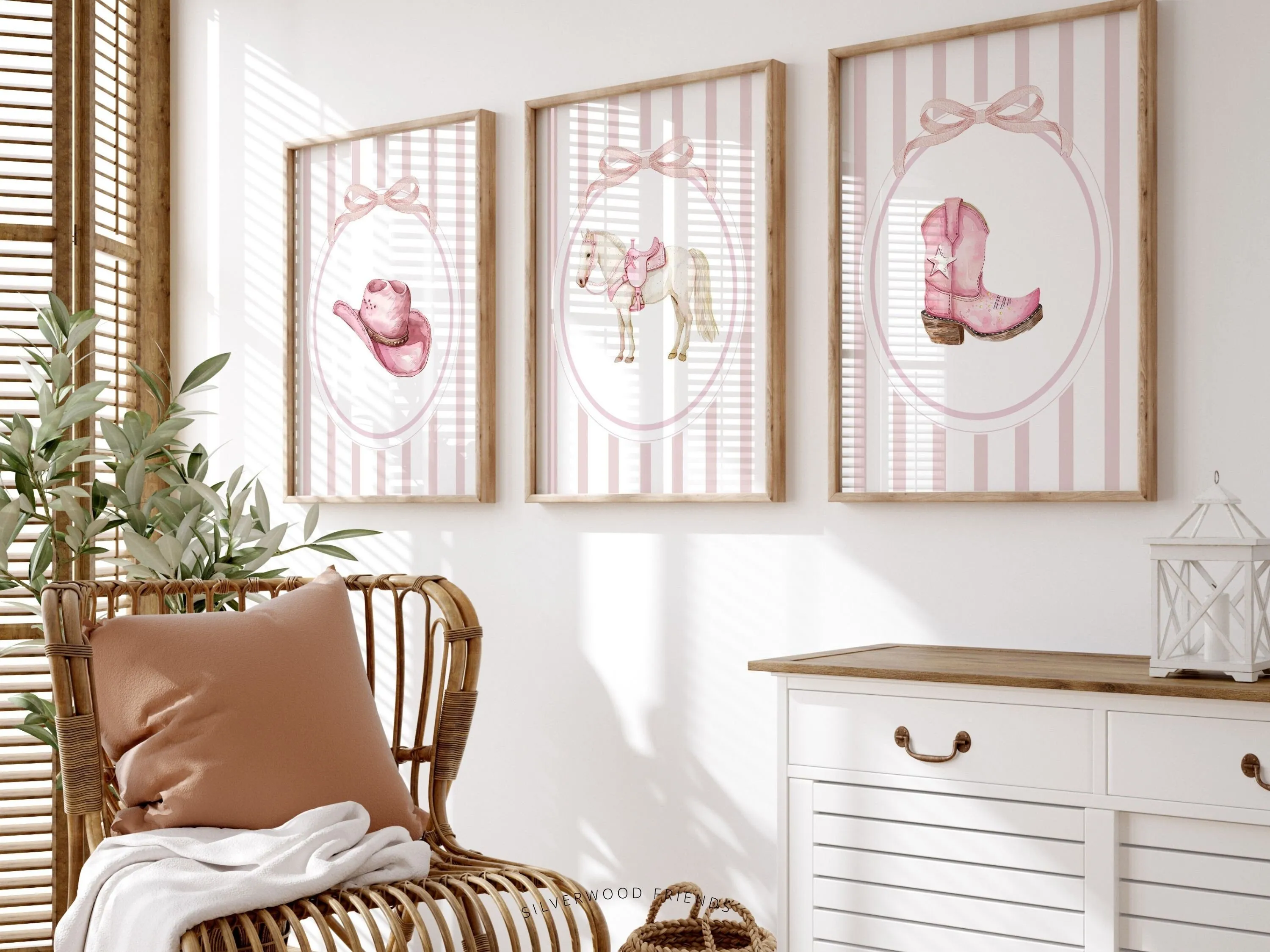 Western Coquette Nursery Prints - 001